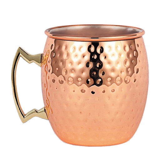 Set de coctelera acabado cobre con 2 mugs y cuchara 1