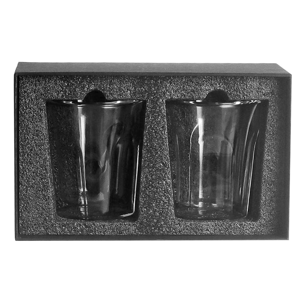 Vaso Vidrio Doble Pared SET Ø 8,5 cm. x 10 cm 1