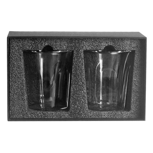 Vaso Vidrio Doble Pared SET Ø 8,5 cm. x 10 cm 1