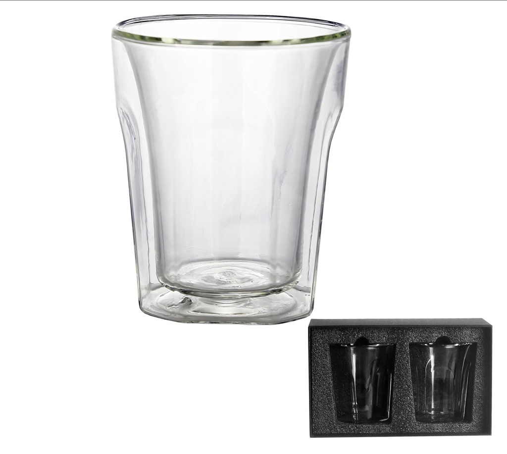 Vaso Vidrio Doble Pared SET Ø 8,5 cm. x 10 cm 3