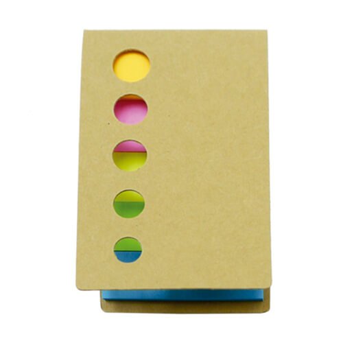 Memo set de banderitas con tapa de cartón 5,5 × 8 cm 1