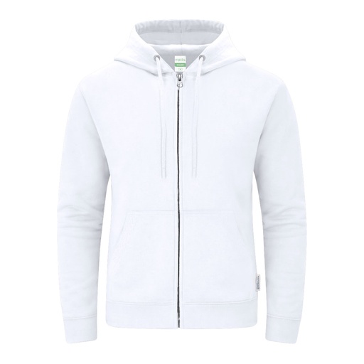 Sudadera Adulto Capucha + Cremallera Walder (BLANCO)