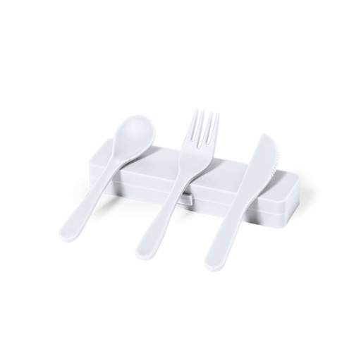 [20198BLAS/T] Set Cubiertos Florax (BLANCO)