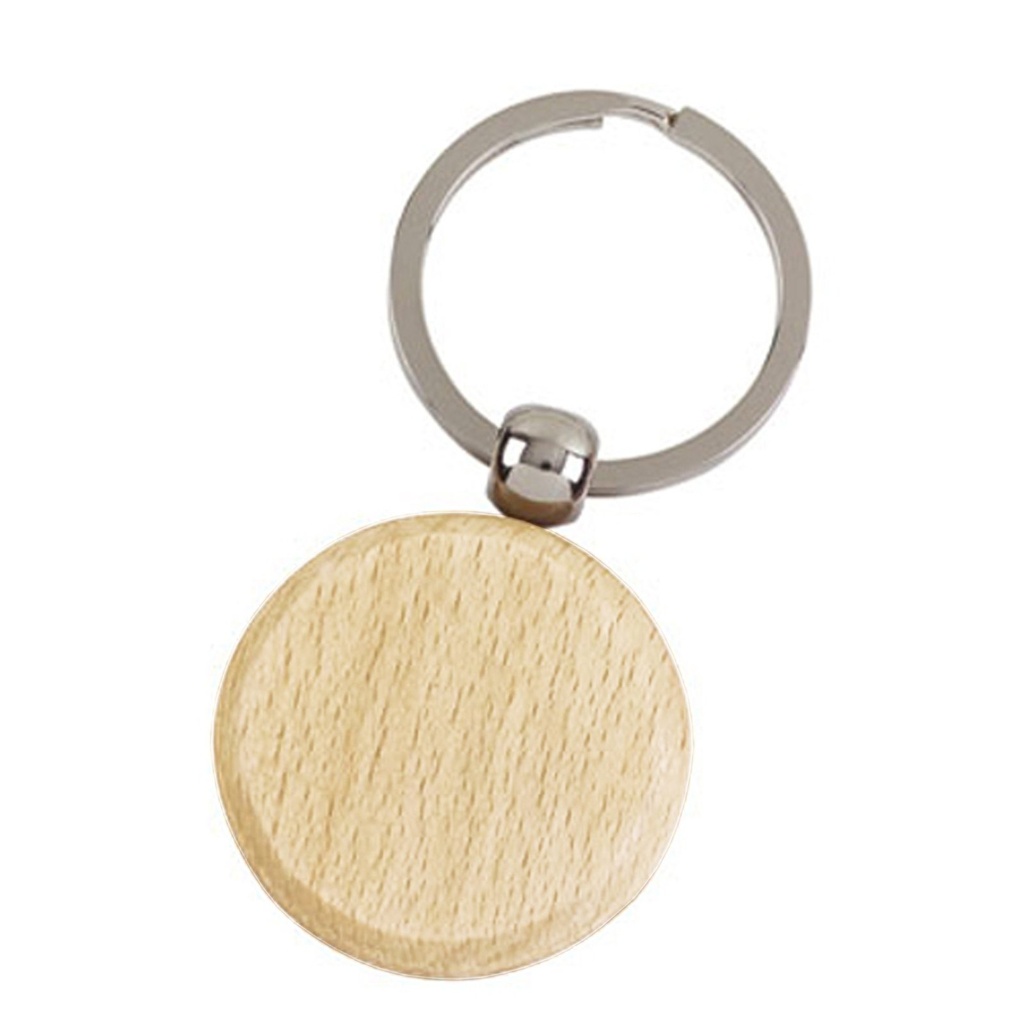 Llavero de bambú 4 cm