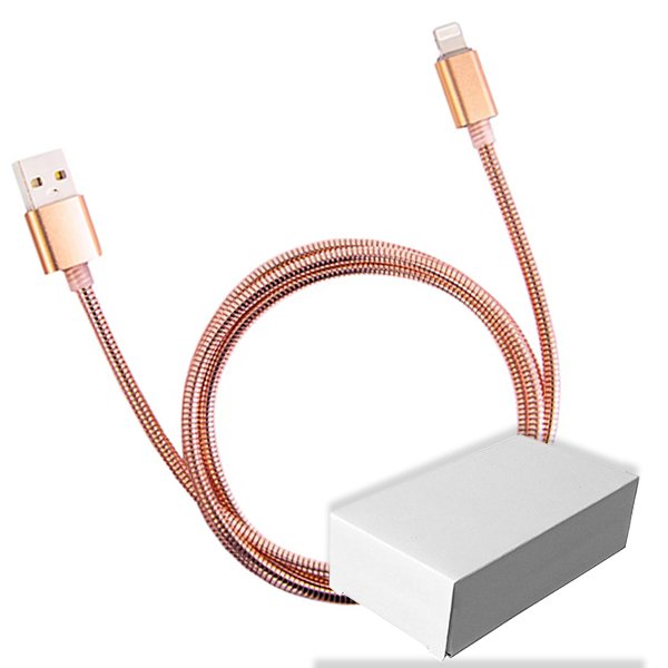 Cable Lightning trenzado acabado cobre 1 m