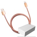 Cable Lightning trenzado acabado cobre 1 m