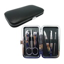 Set de manicure de 6 utensilios con estuche de cuerina