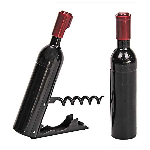 Descorchador con forma de botella
