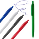 Bolígrafo plástico de colores 13,9 cm