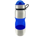 Botella caramayola plástica con base de acero 600 ml