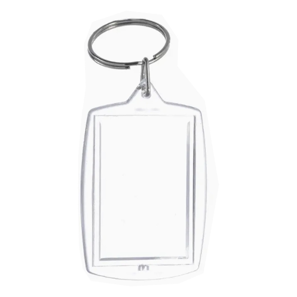 Llavero porta foto transparente 4,1 × 6,2 cm