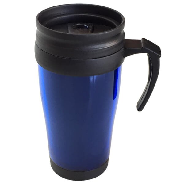 Mug térmico de plástico traslúcido 450 ml