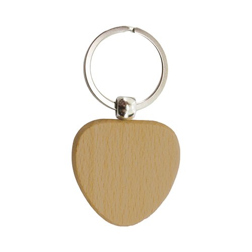 Llavero de bambú 4 × 4 cm