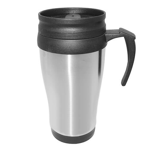 Mug de acero con interior negro 450 ml