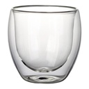 Vaso Vidrio Doble Pared SET Ø 8 cm. x 8 cm