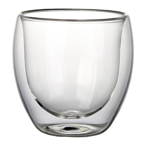 Vaso Vidrio Doble Pared SET Ø 8 cm. x 8 cm