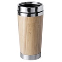 Mug térmico de bambú y acero 420 ml
