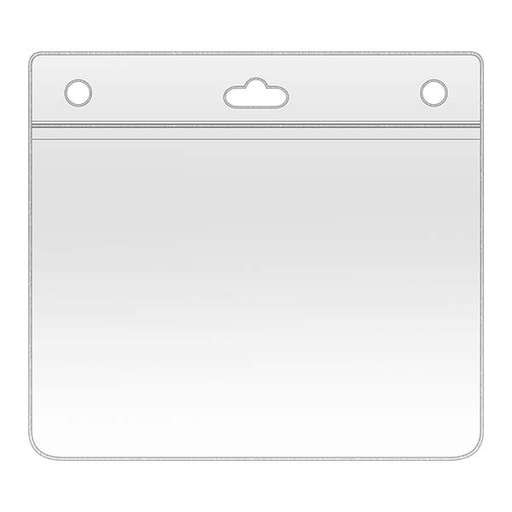 [LE-LLA-0115] Portacredencial de PVC horizontal 14,1 × 12,7 cm