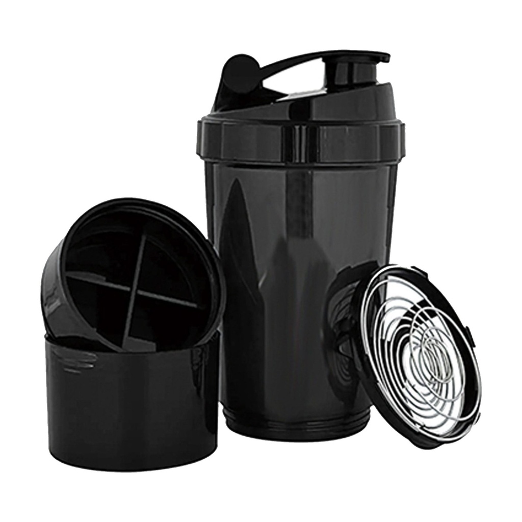 Botella shaker de plástico 500 ml con caja