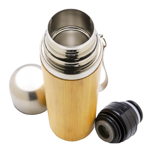 [LE-BOT-0041] Botella térmica de bambú 430 ml