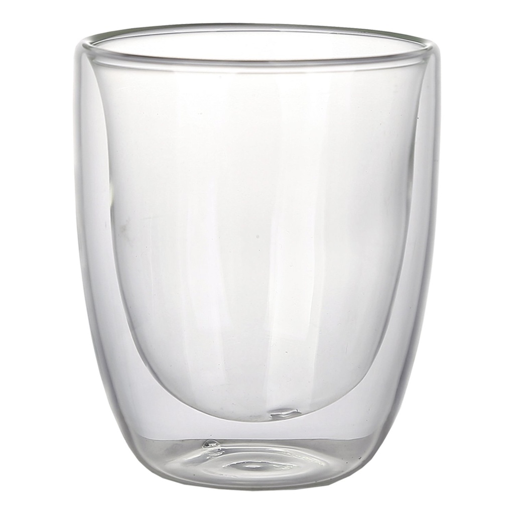 Vaso Vidrio Doble Pared SET Ø 8,3 cm. x 10,2 cm