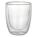 Vaso Vidrio Doble Pared SET Ø 8,3 cm. x 10,2 cm