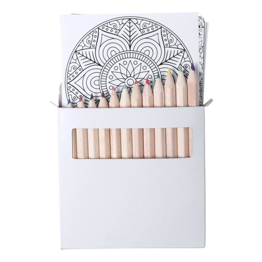 [LE-ESC-0068] Set de 12 lápices de colores con mandalas