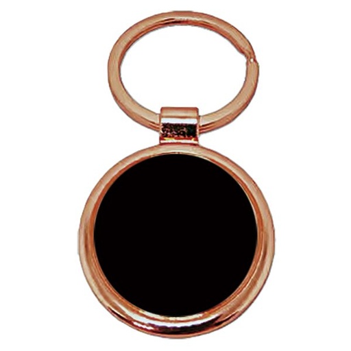 [LE-LLA-0098] Llavero redondo acabado cobre negro