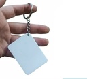 Llavero acrílico rectangular 4 × 6,8 cm