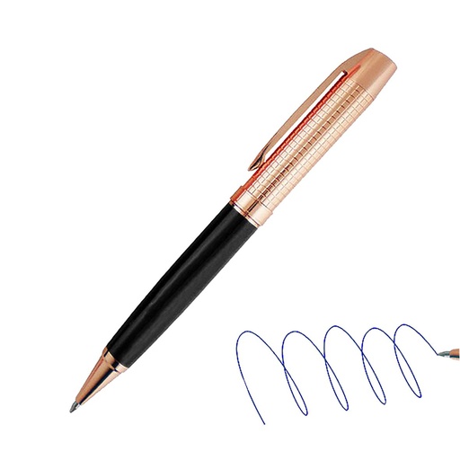 [LE-ESC-0016] Bolígrafo metálico cobre y negro