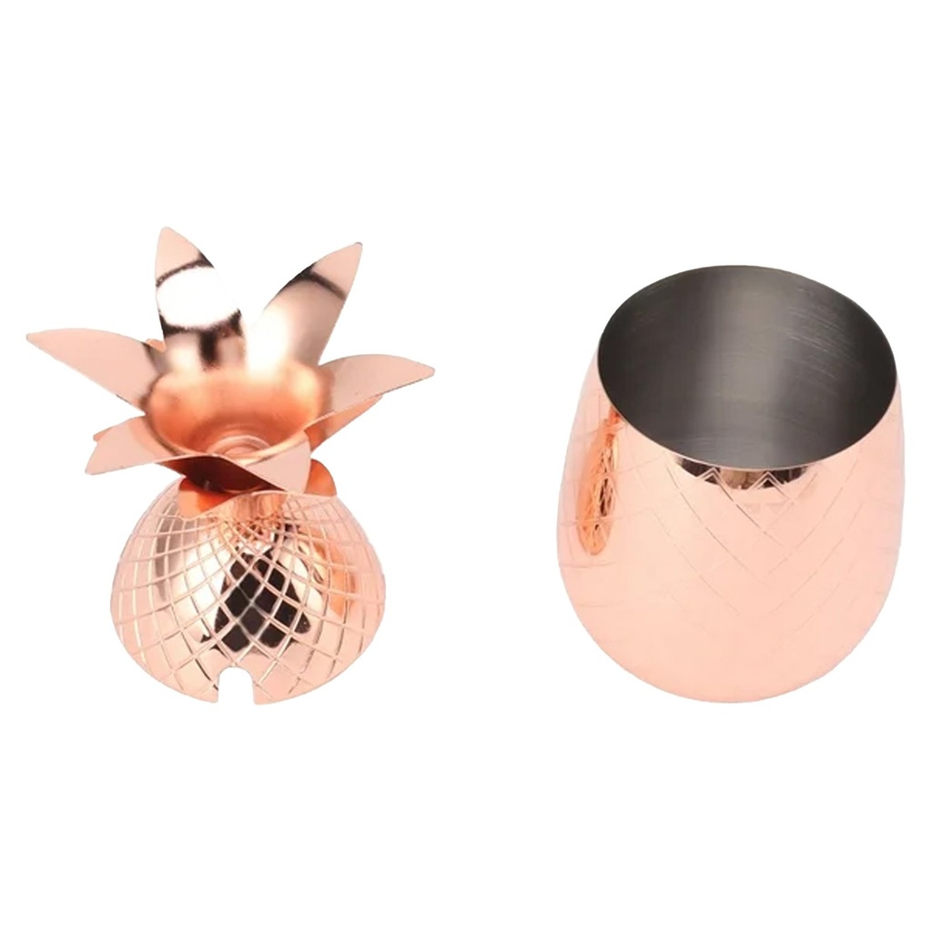 Set de 2 vasos de cóctel con forma de piña