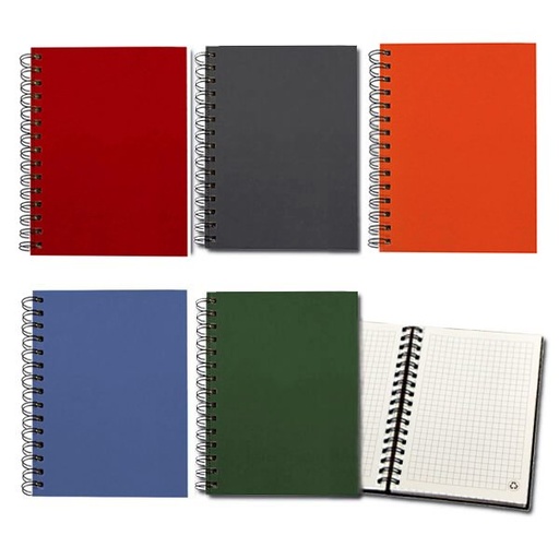 [LE-LIB-0013-AZU] Libreta de cartón de colores 14,5 × 21 cm (Azul)