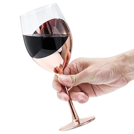 Set de 2 Copas de Vino Encobrizado