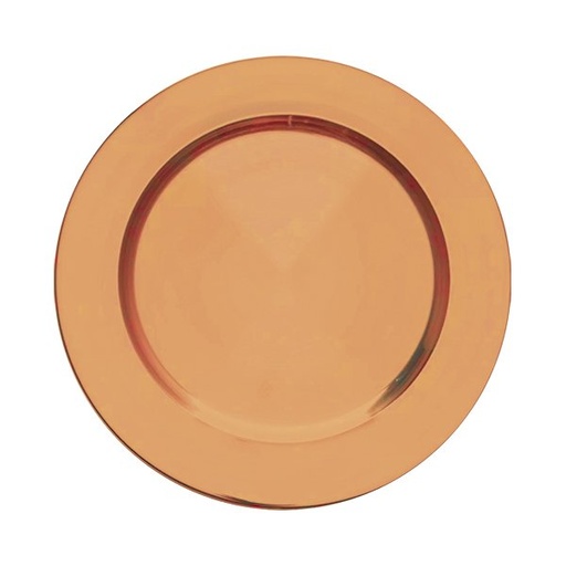 [LE-ASA-0021] Set de 2 posavasos de acero acabado cobre liso