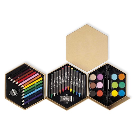 [LE-ESC-0076] Set de lápices de colores, ceras y acuarelas