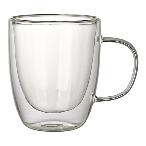 Vaso Vidrio Doble Pared SET Ø 8,6 cm. x 10,2 cm. x 12 cm