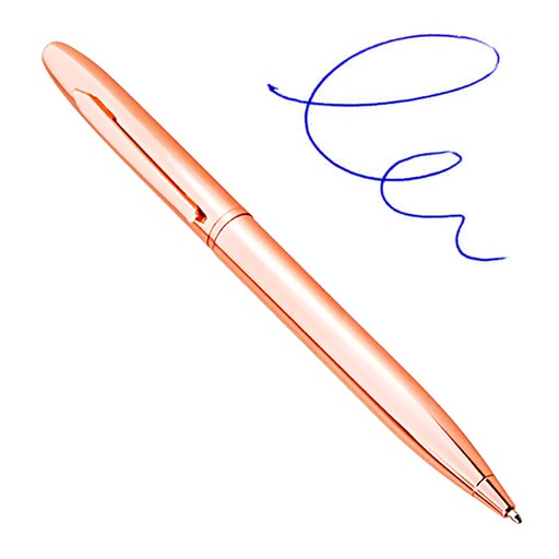 [LE-ESC-0012] Bolígrafo metálico acabado cobre 13,7 cm