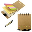 Set de notas adhesivas mini y bolígrafo 8 × 10,5 cm