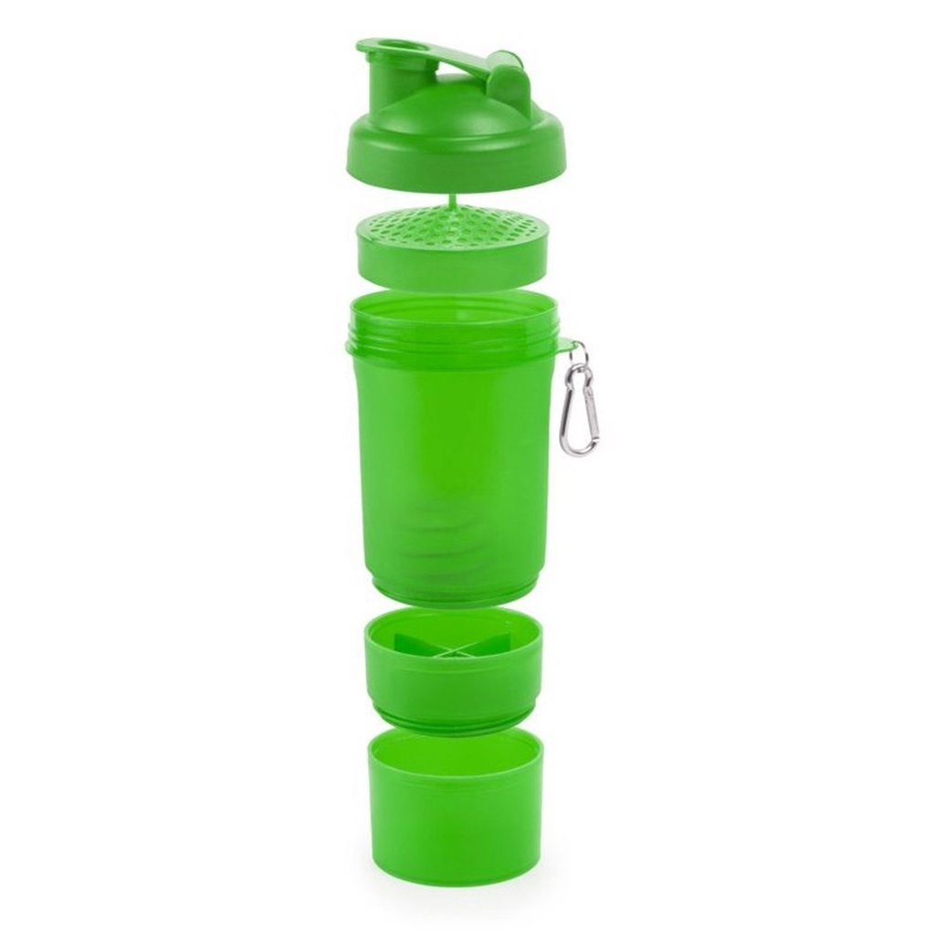 Botella shaker de plástico 500 ml en colores