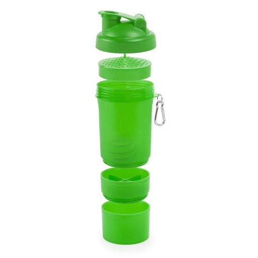 [LE-BOT-0032-AZU] Botella shaker de plástico 500 ml en colores (Azul)