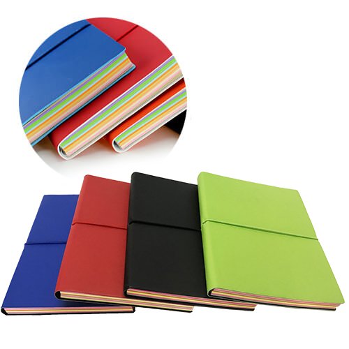 [LE-LIB-0015-AZU] Libreta de cuerina 13,4 × 18 cm 144 hojas (Azul)