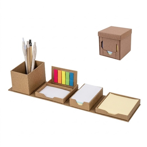 [LE-LIB-0034] Memo set cubo de cartón 10 × 10 cm