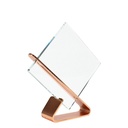 Galvano encobrizado de cristal 18,7 × 17,3 cm