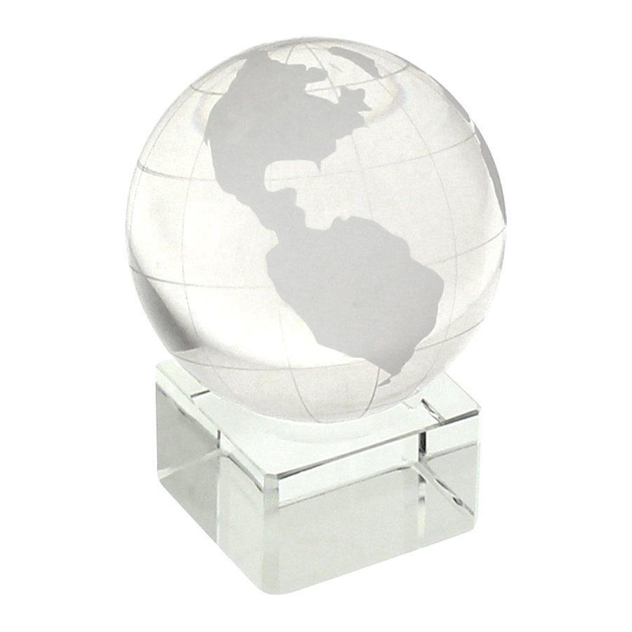 Mini globo de cristal con base de 6 cm