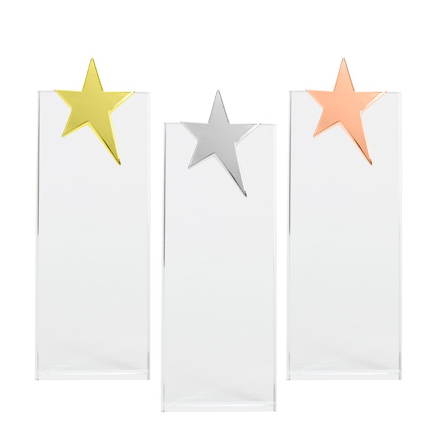 Galvano de cristal 22,5 × 8 cm