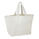 Bolsa grande de algodón natural 60 × 40 × 19 cm de 150 g/m²
