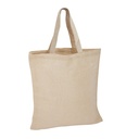 Bolsa de yute y algodón 38 × 40 cm