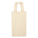 Bolsa de canvas para 2 botellas de vino 20 × 35 × 10 cm