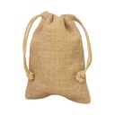 Bolsa tipo saco de yute 14 × 19 cm