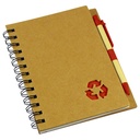 Cuaderno ecológico de tapa dura 13 × 18 × 1,2 cm